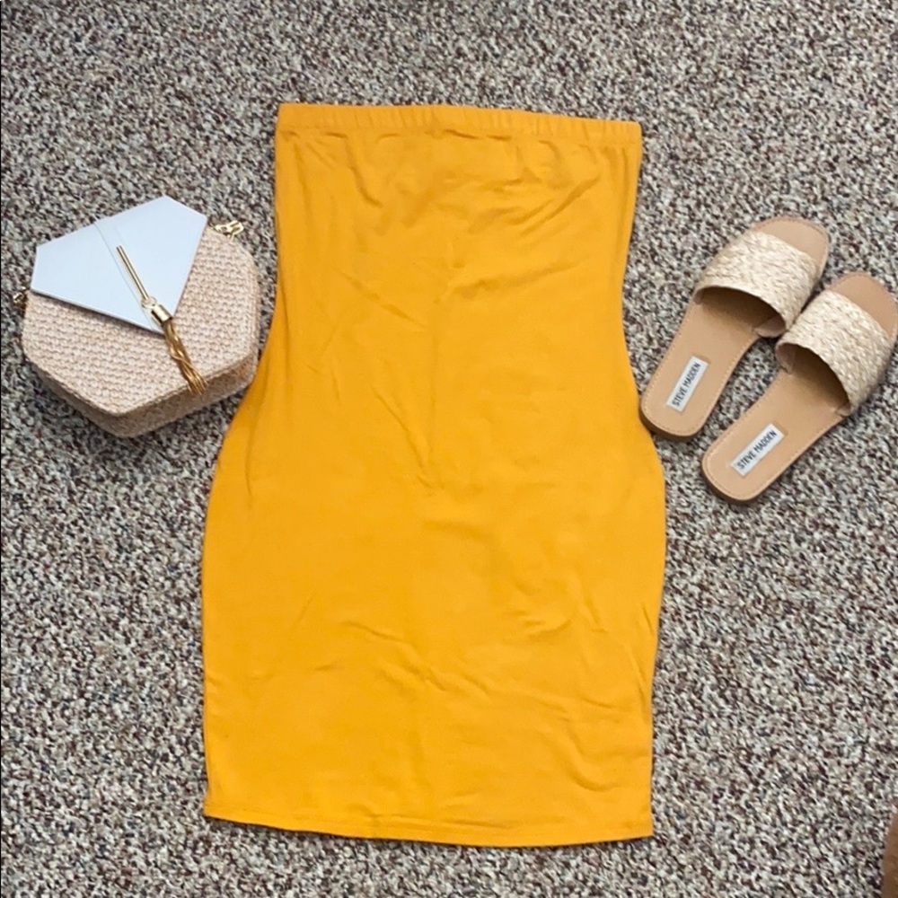 Mustard Tube Dress